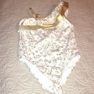 Betsy gold and white size 6 swimsuit